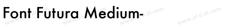 Font Futura Medium字体转换